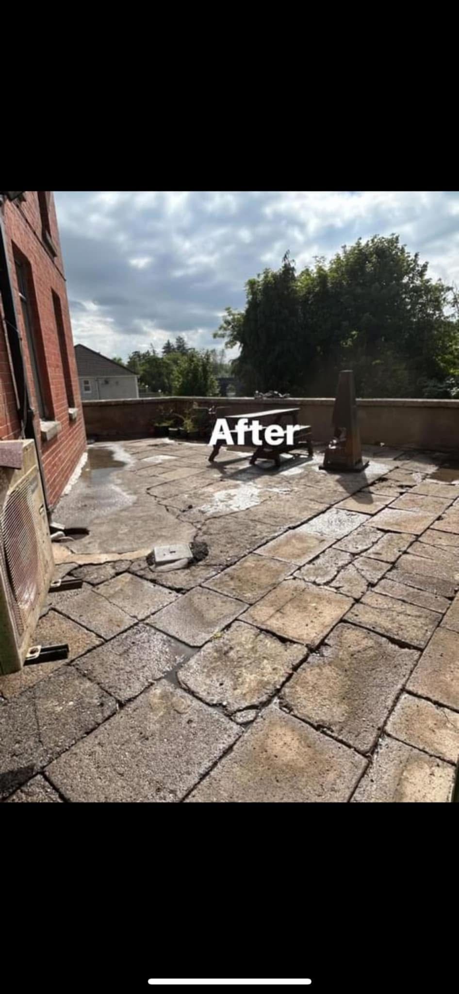 Patio Cleaning work by Irish Shine