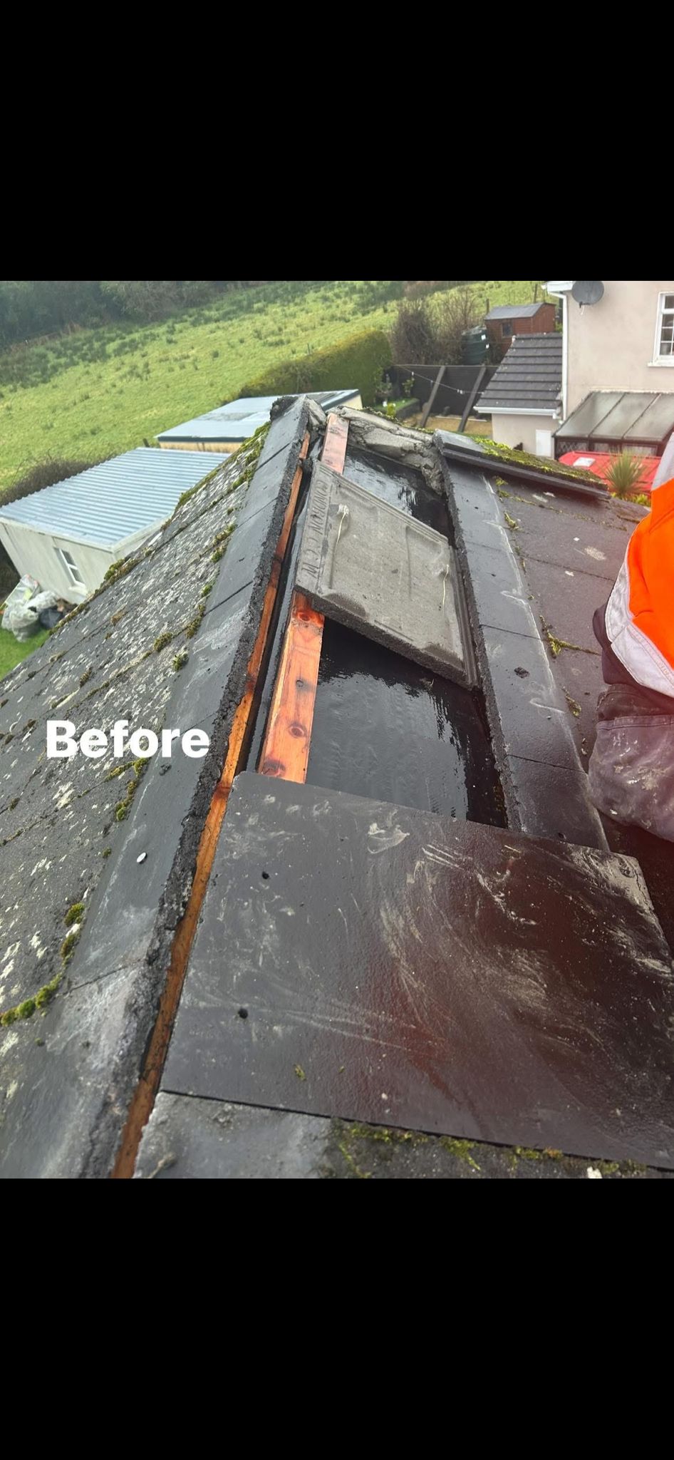 Roof Cleaning work by Irish Shine